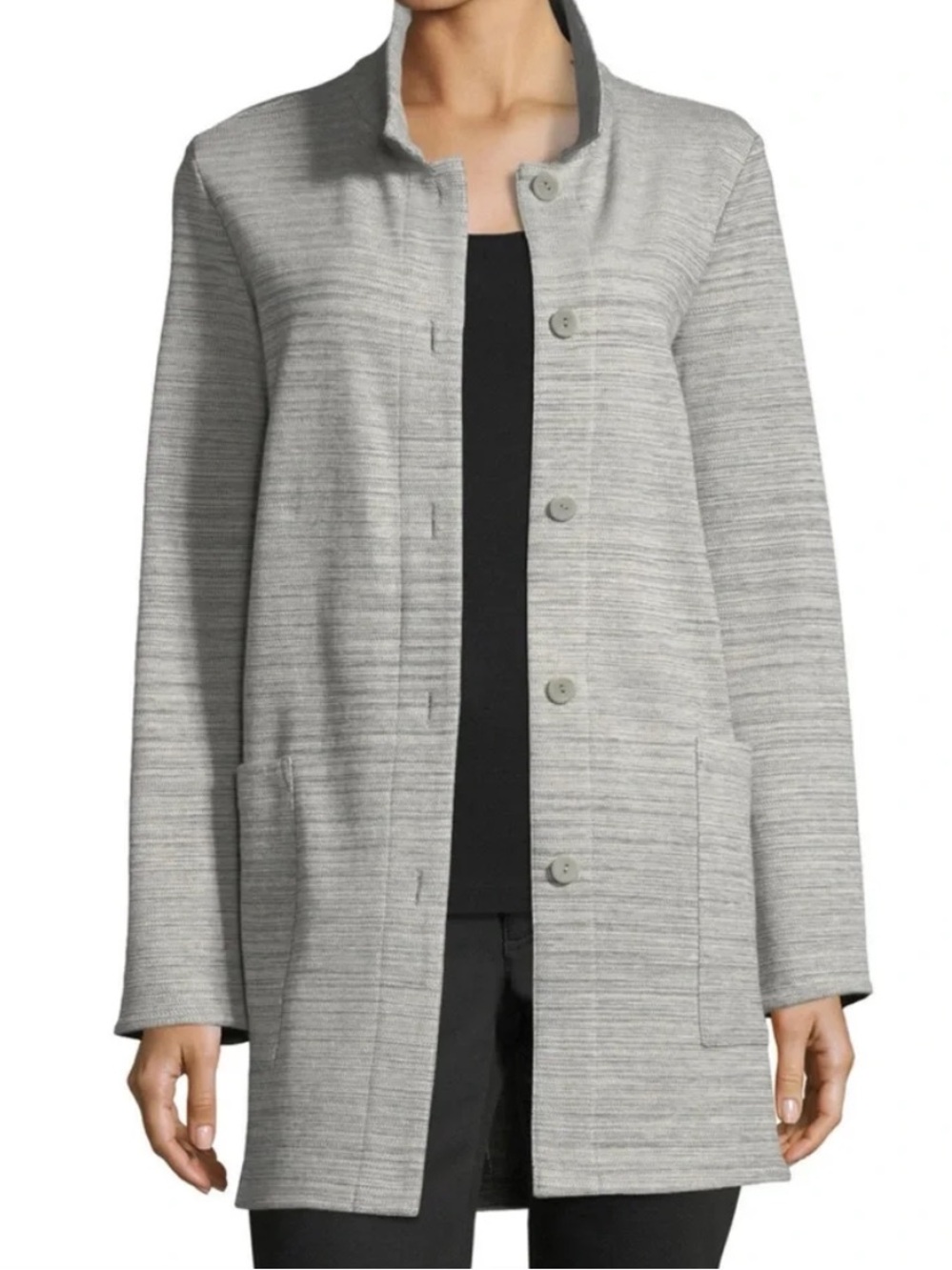 Eileen Fisher Classic Collar Jacket Button Down Size S Womens